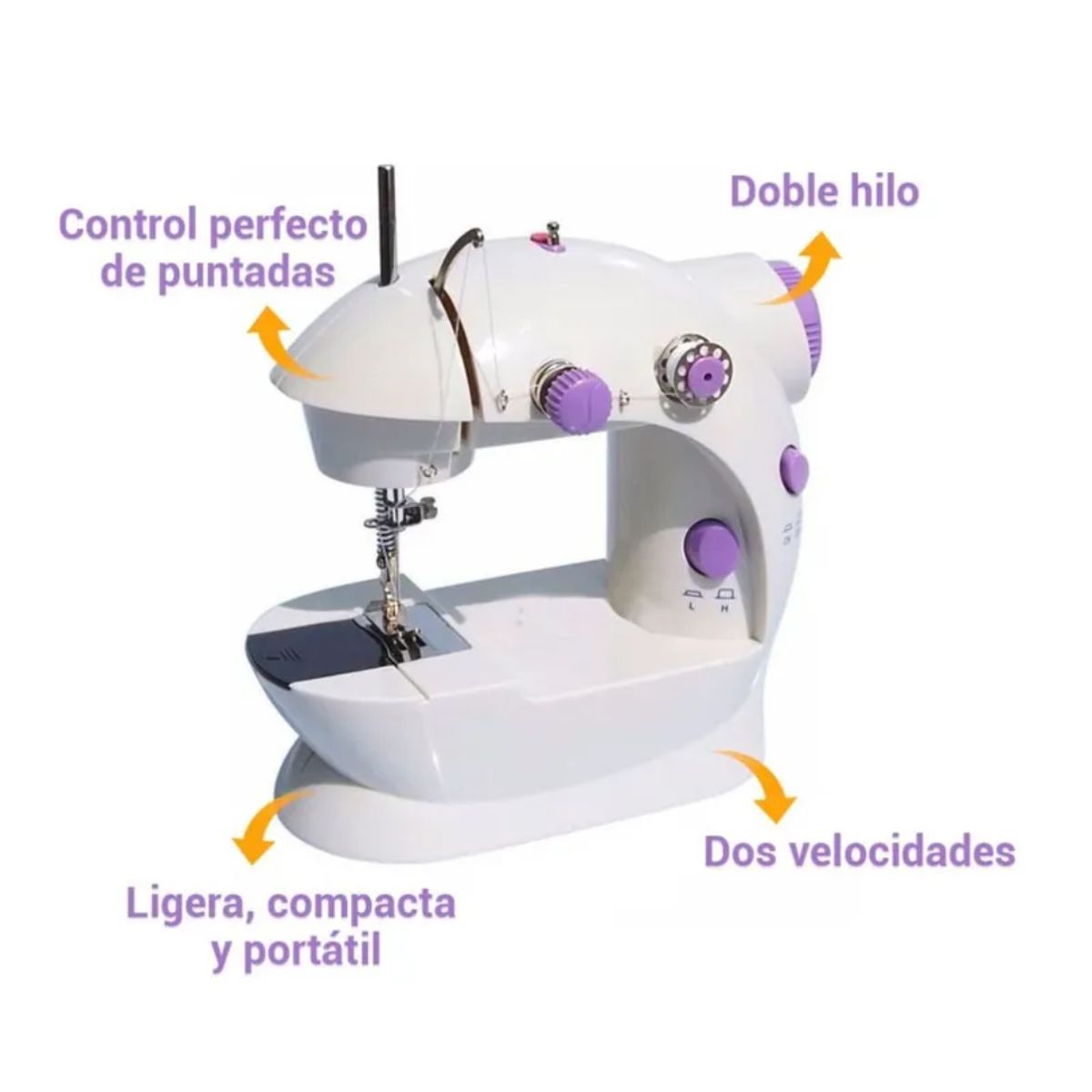GENERICO - Máquina de Coser Mini con Mesa  Portátil y Ligera