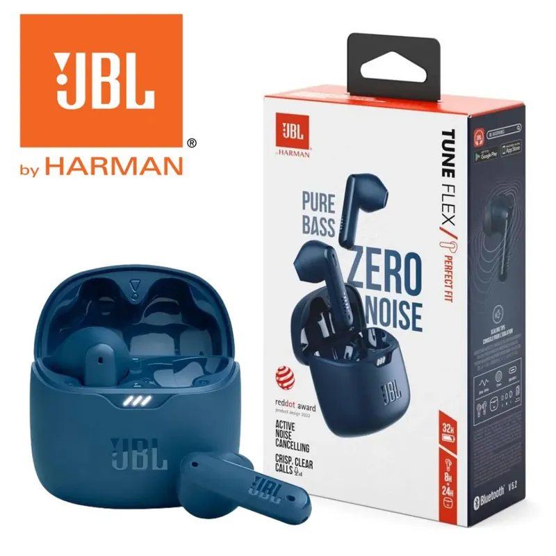 JBL - Audifonos JBL Tune Flex con Cancelación de Ruido - Azul