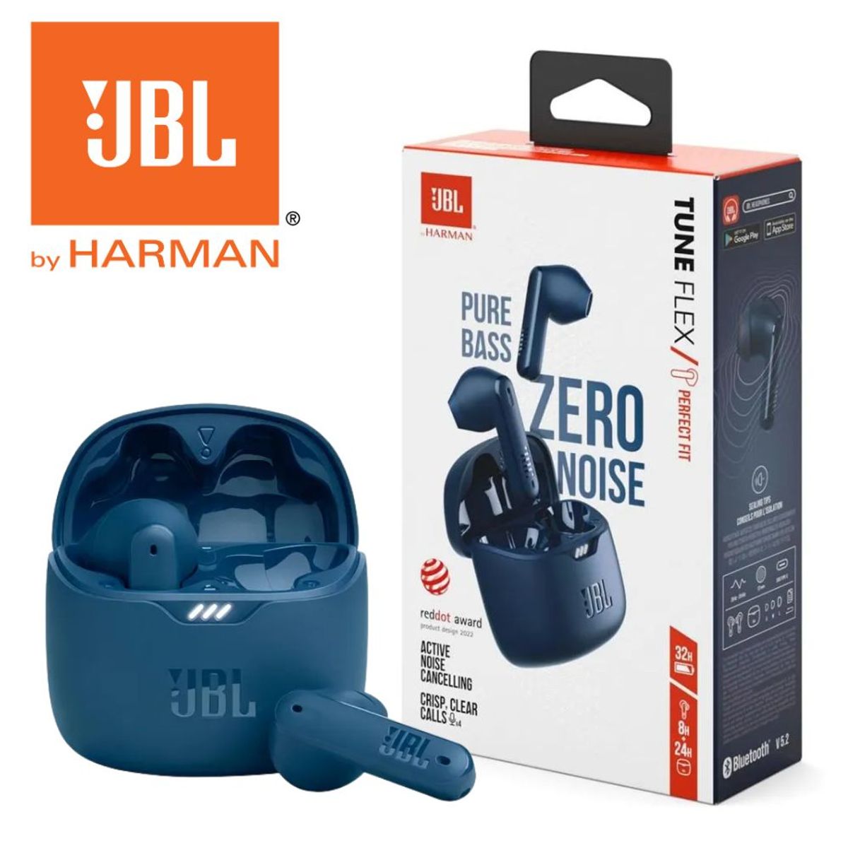 JBL - Audifonos JBL Tune Flex con Cancelación de Ruido - Azul