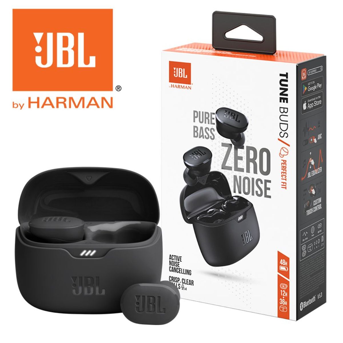 JBL - Audífonos JBL Inalámbricos Tune Buds- Negro