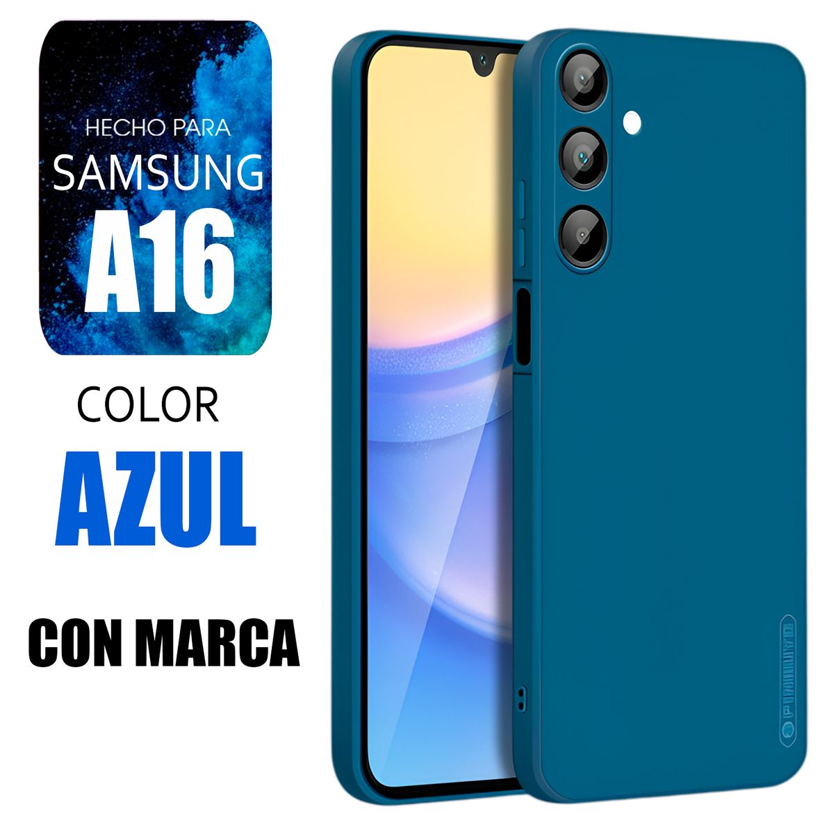 SAMSUNG - Silicone Case Para Samsung A16 Azul Marca