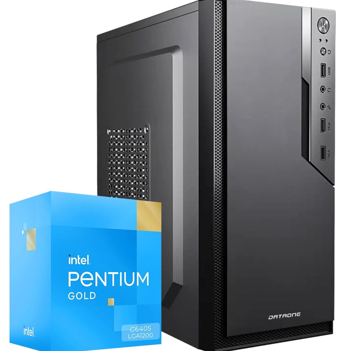 INTEL - Computadora Pc Intel PENTIUM GOLD G6405 RAM 8GB SSD 512GB