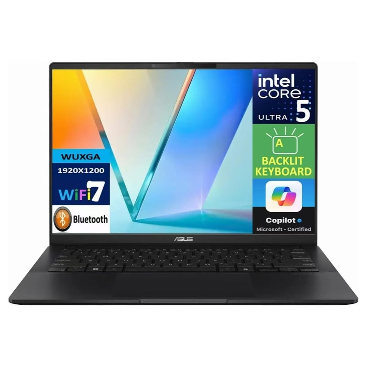 ASUS - Asus VivoBook Q423 S14 14” WUXGA OLED Intel Core Ultra 5 226V 16GB DDR5 512GB SSD Windows 11 Ingles