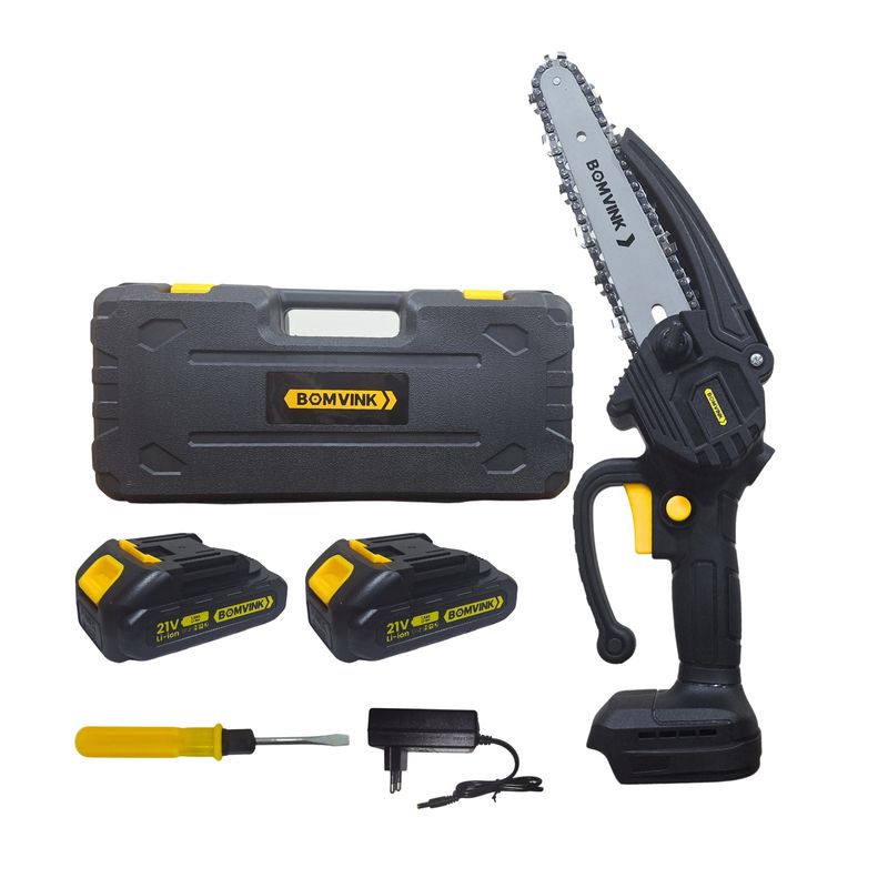 GENERICO - Motosierra inalambrica 8" incluye 2 baterias y cargador Bomvink