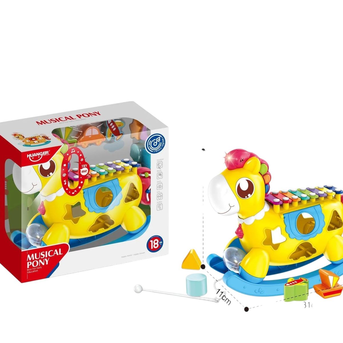 GENERICO - Xilofono Pony Didactico