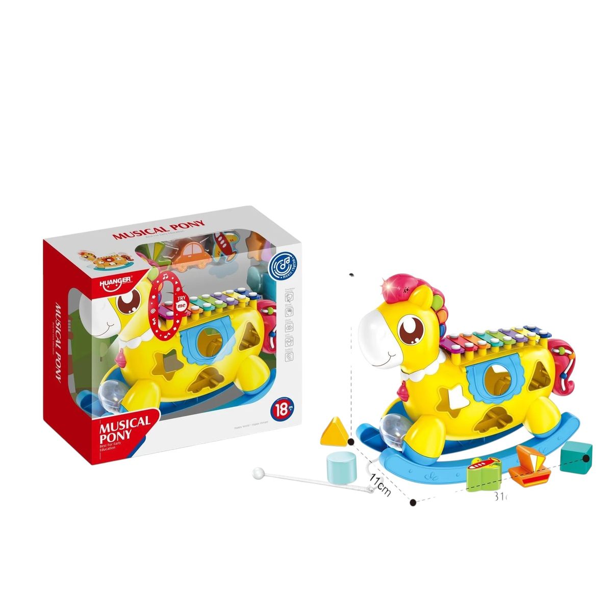 GENERICO - Xilofono Pony Didactico