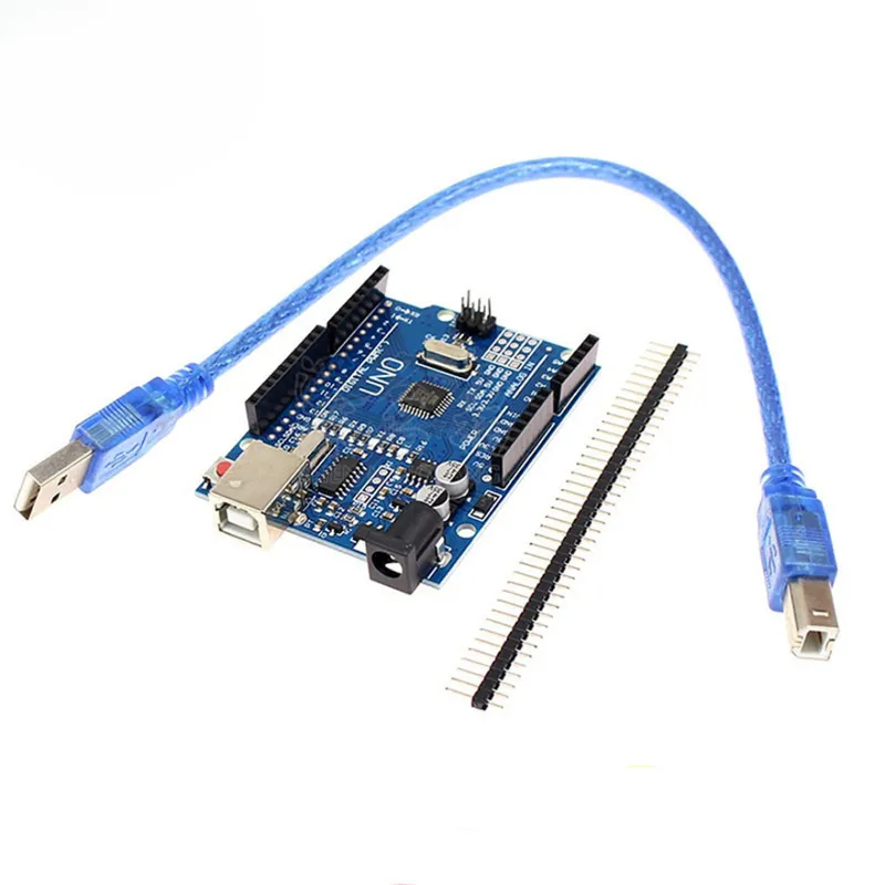 GENERICO - Placa Desarrollo Arduino UNO R3 Mejorada CH340G MEGA328P y Cable USB B