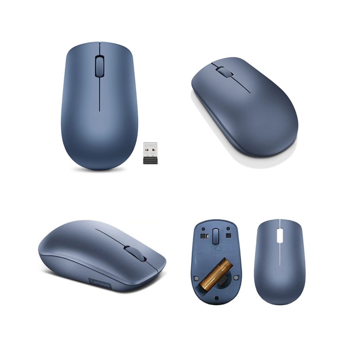LENOVO - Mouse inalambrico LENOVO 530 óptico 1200DPI 3 botones abismo azul