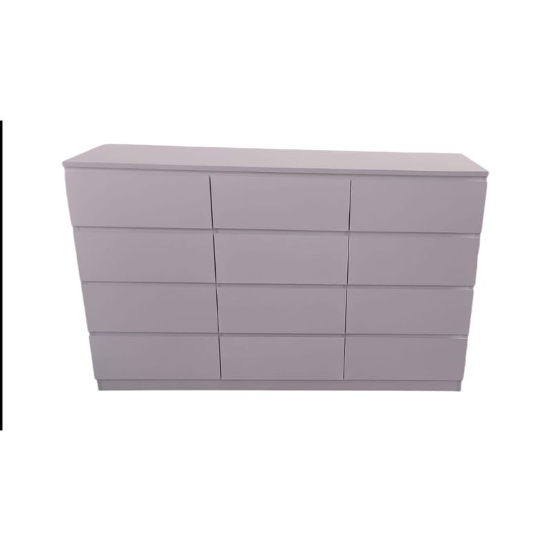 GENERICO - Comoda Blanco 12 Gavetas - Estilo Moderno