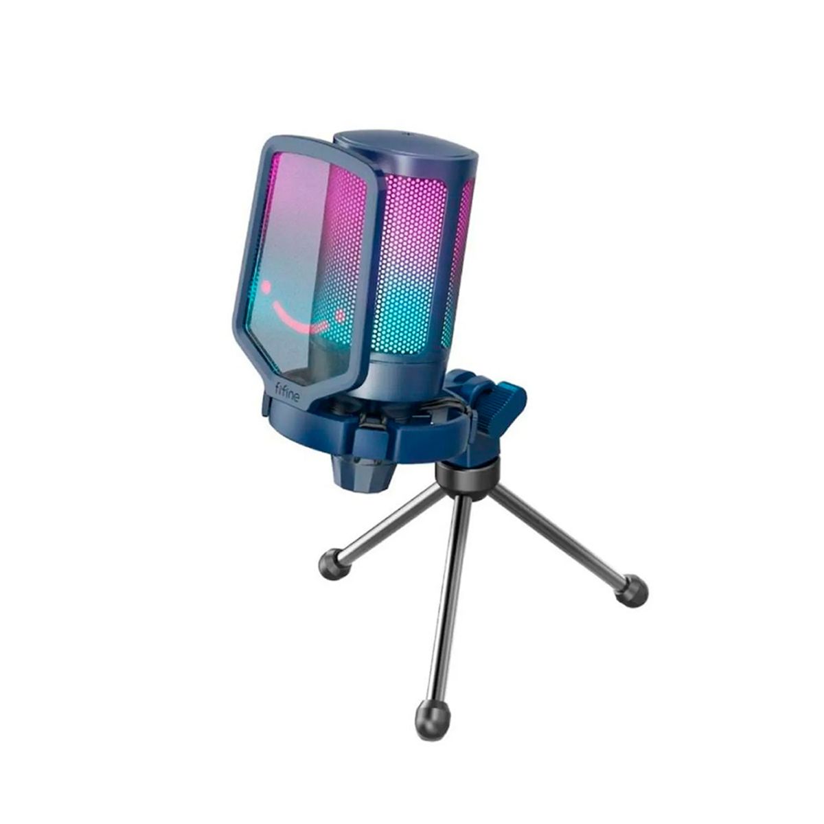 FIFINE - Micrófono FIFINE A6V RGB Condensador - AZUL