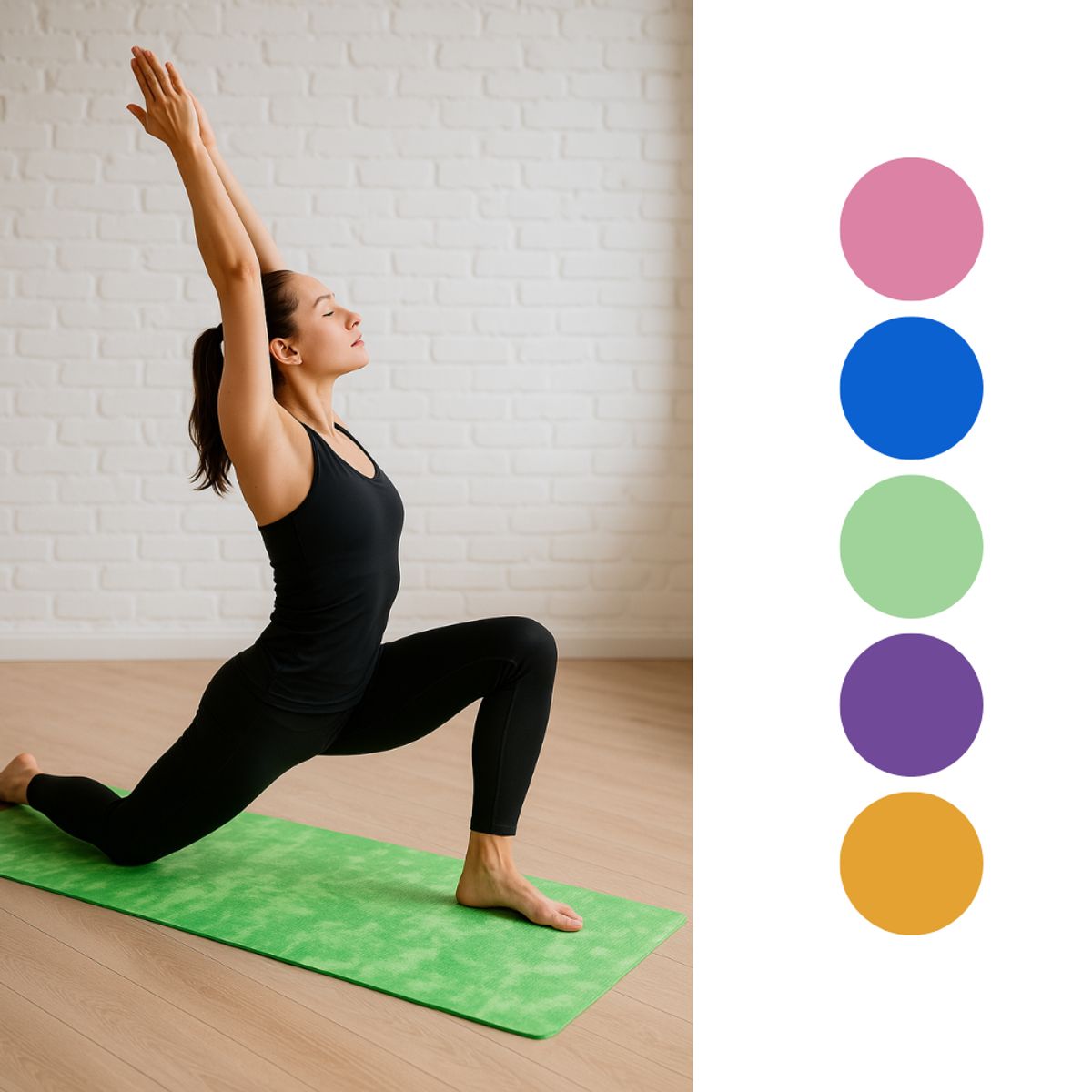 GENERICO - Mat De Yoga Pilates Y Ejercicios 61x173 Cm Con Diseño 6mm