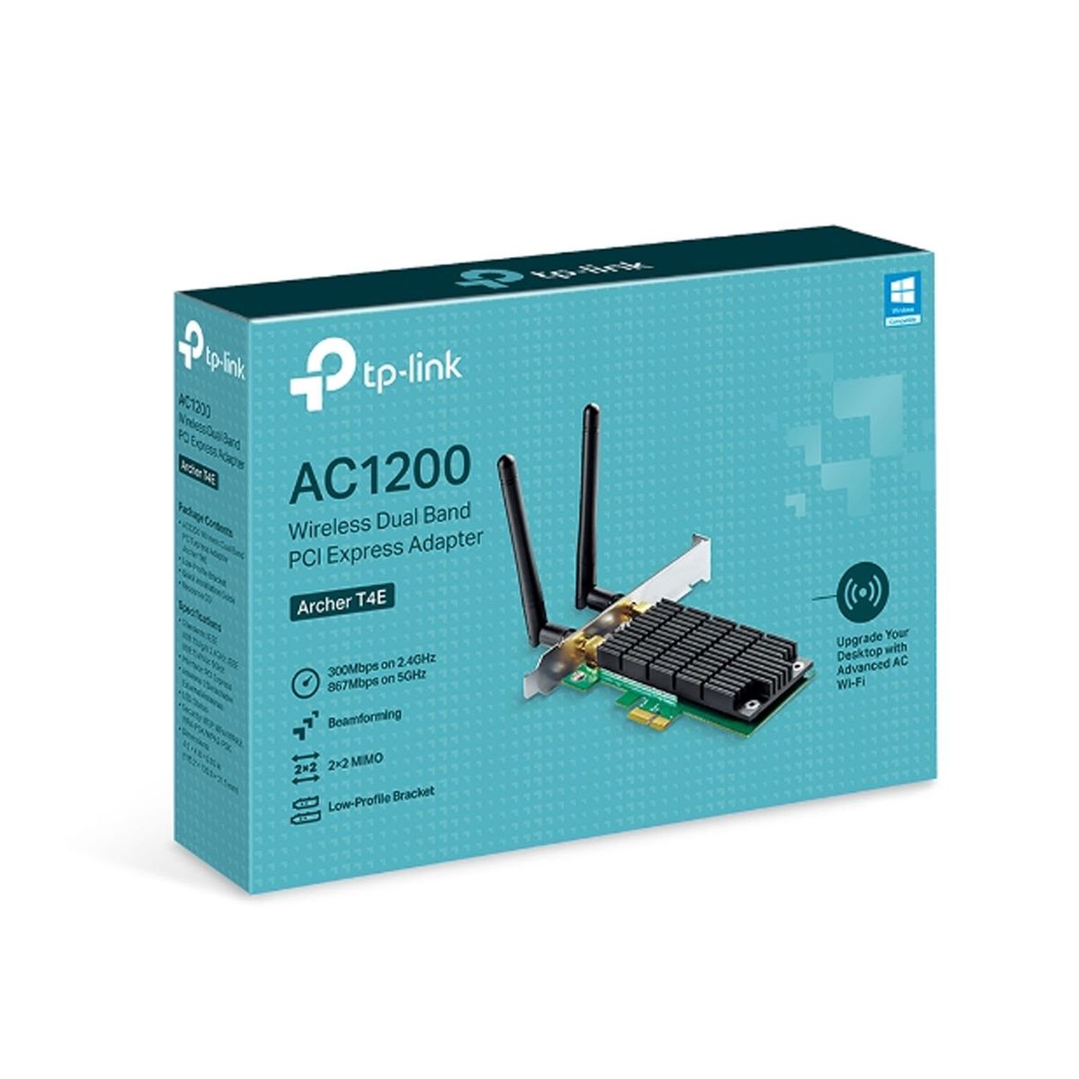 TP LINK - Adaptador AC1200 Wireless Dual Band PCI Express Adapter ARCHER T4E