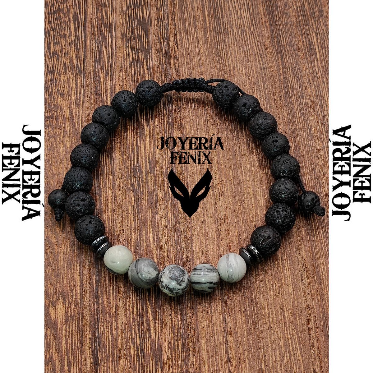 JOYERIA FENIX - Pulsera Doble Protección Volcánica- Joyería Fenix