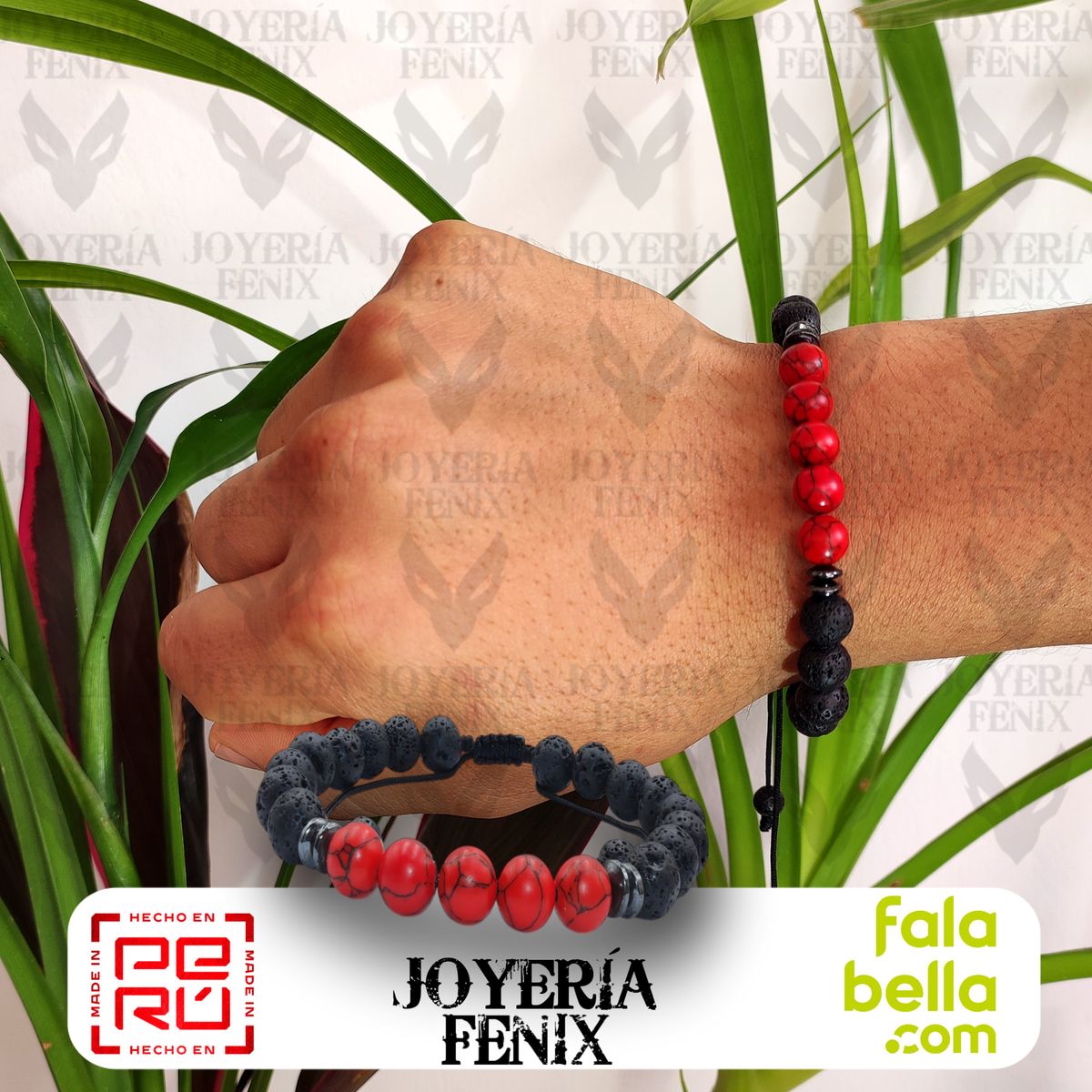 JOYERIA FENIX - Pulsera Doble Protección Volcánica- Joyería Fenix
