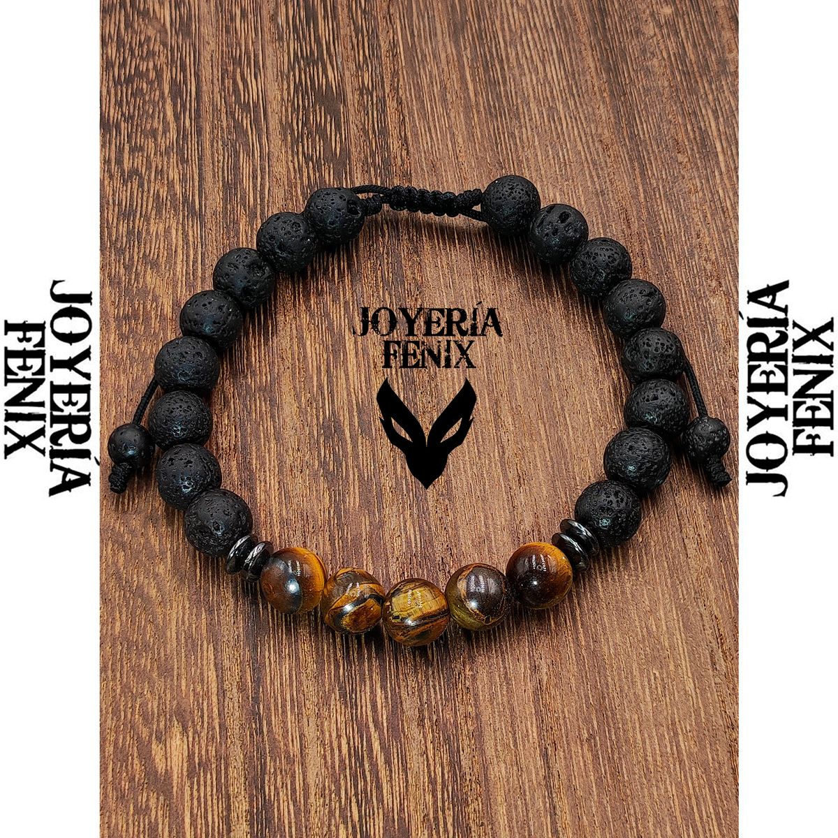 JOYERIA FENIX - Pulsera Doble Protección Volcánica- Joyería Fenix
