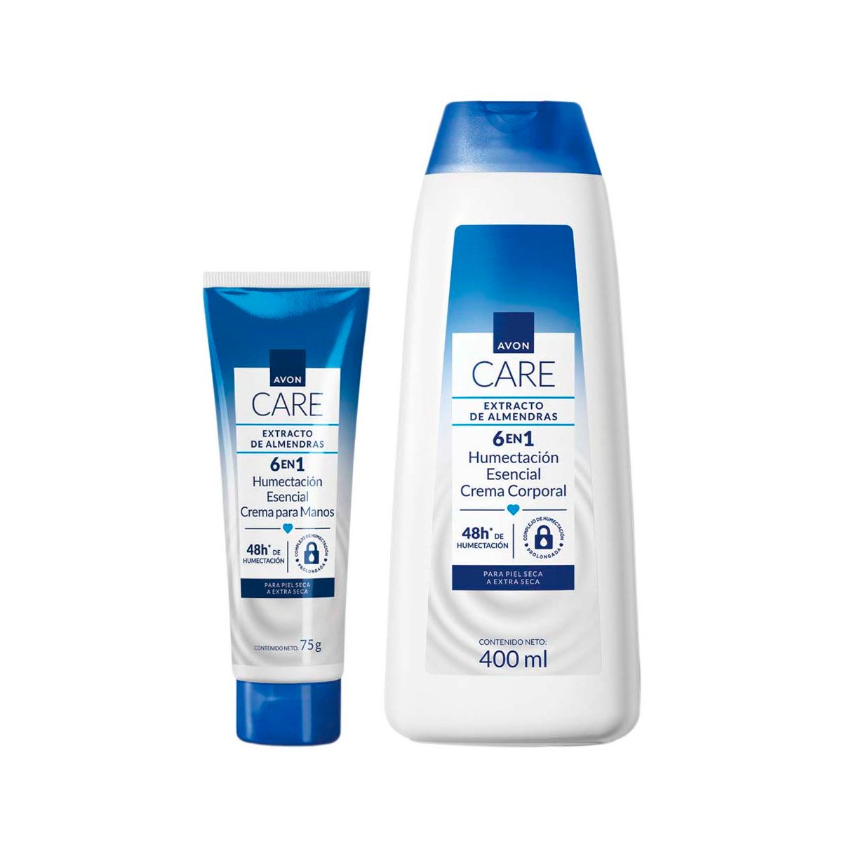 AVON - Crema Corporal Esencial Extracto Almendras x2 400ml con Manos