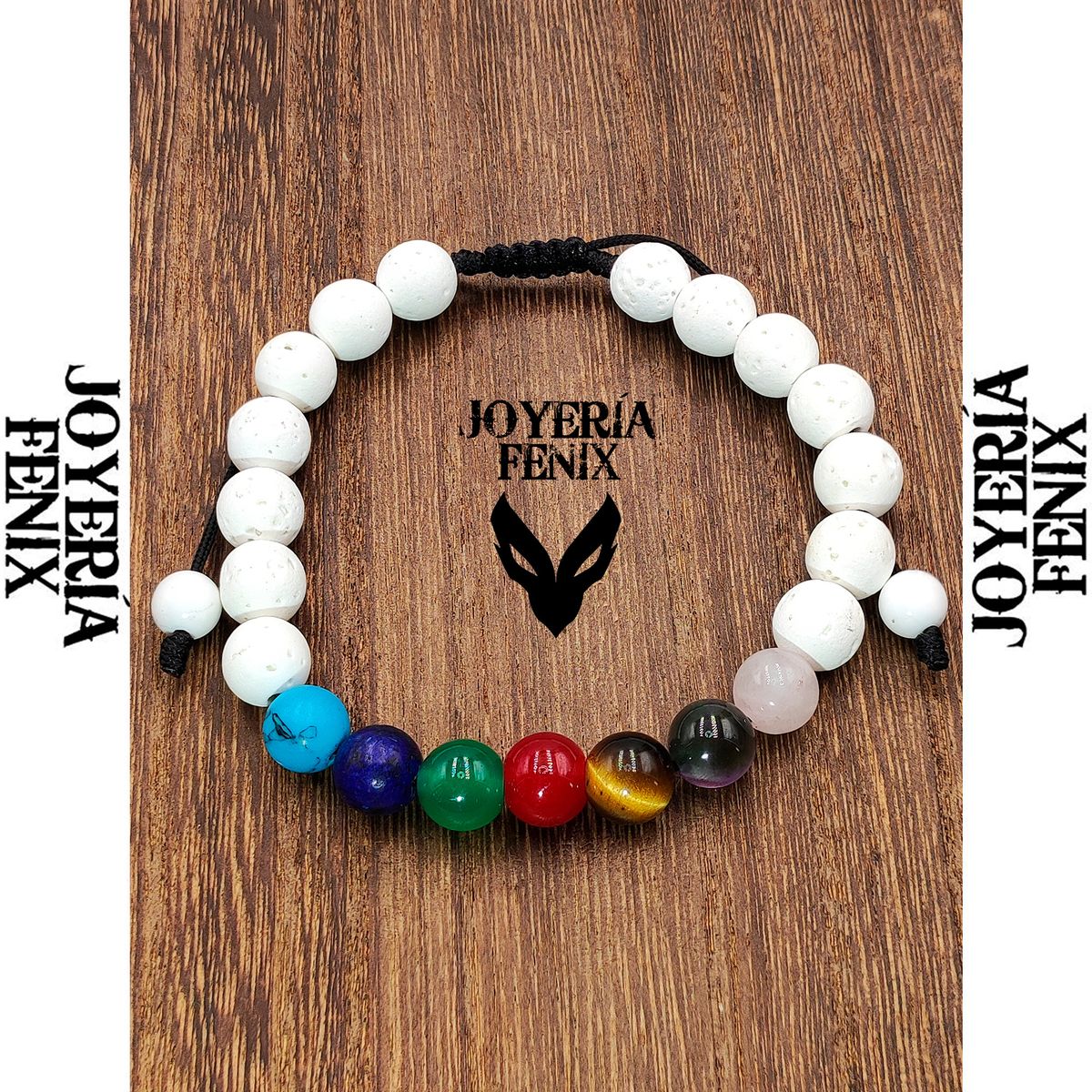 JOYERIA FENIX - Pulsera 7 Chakras Piedras Naturales - Joyería Fenix