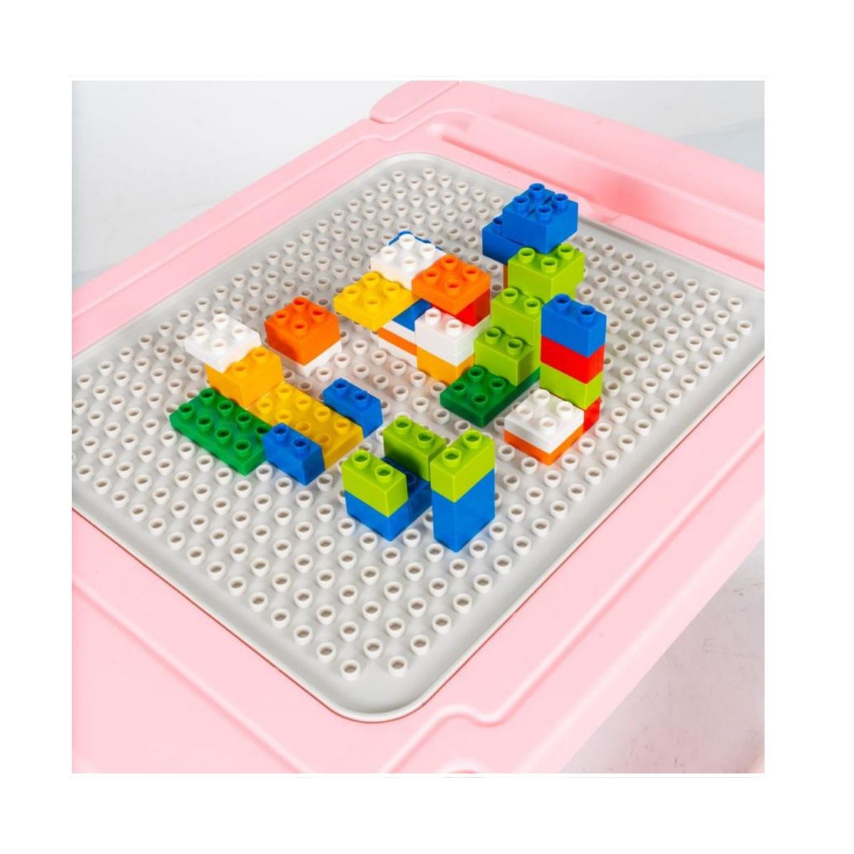 BABY KING - Silla de comer para bebe Escritorio Gato Rosado 4 en 1