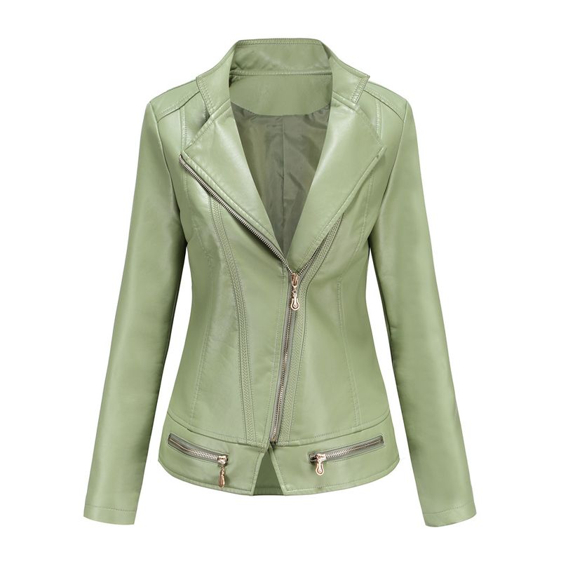 GIOIO - Chaqueta Mujer Piel Ligera Primavera Otoño Moda