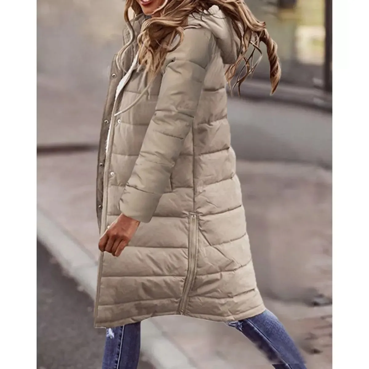 GIOIO - Chamarras Larga De Mujer De Alta Calidad Cálida Casual