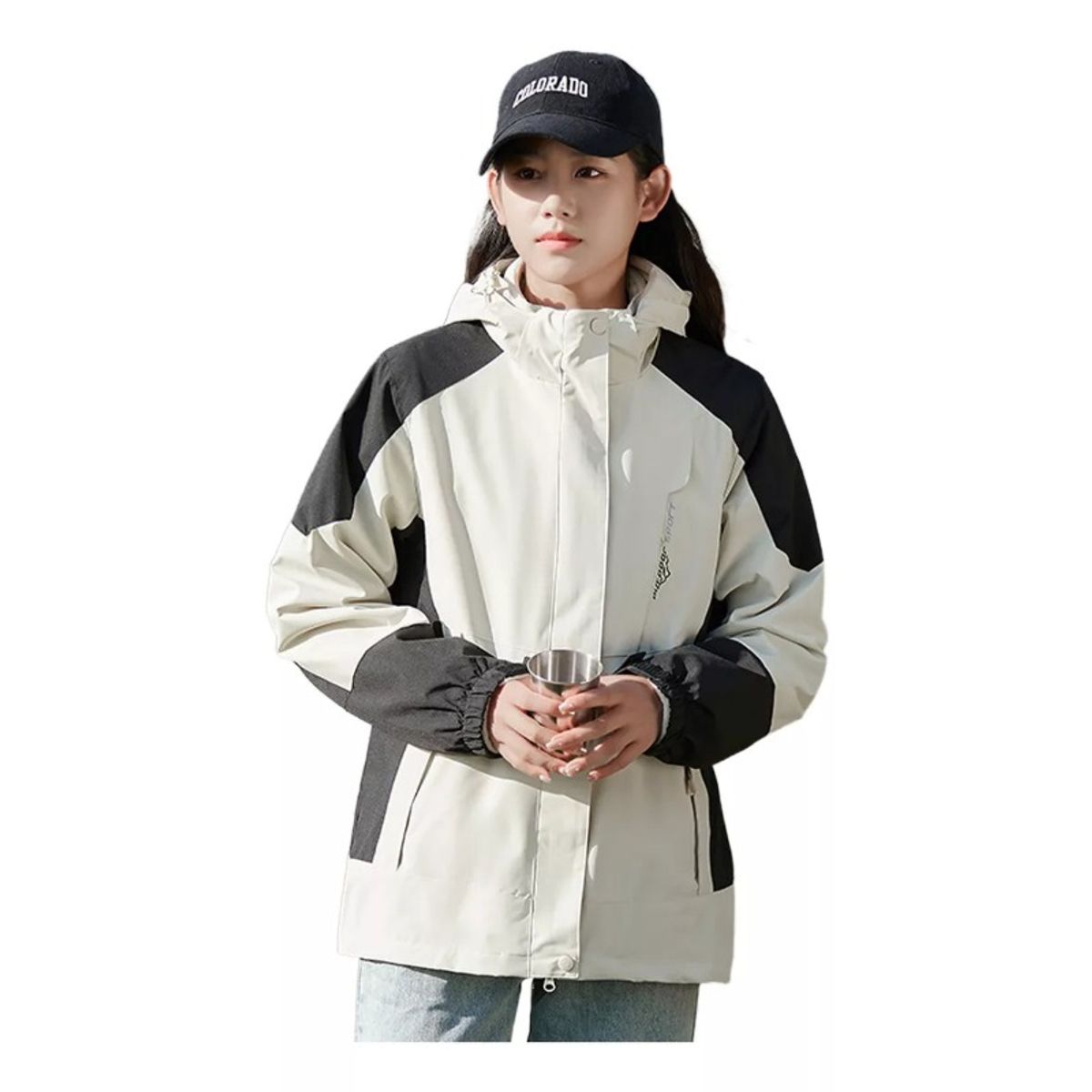 GIOIO - Chamarra Impermeable Y Chamarra Abrigada Tres En Uno 2pcset