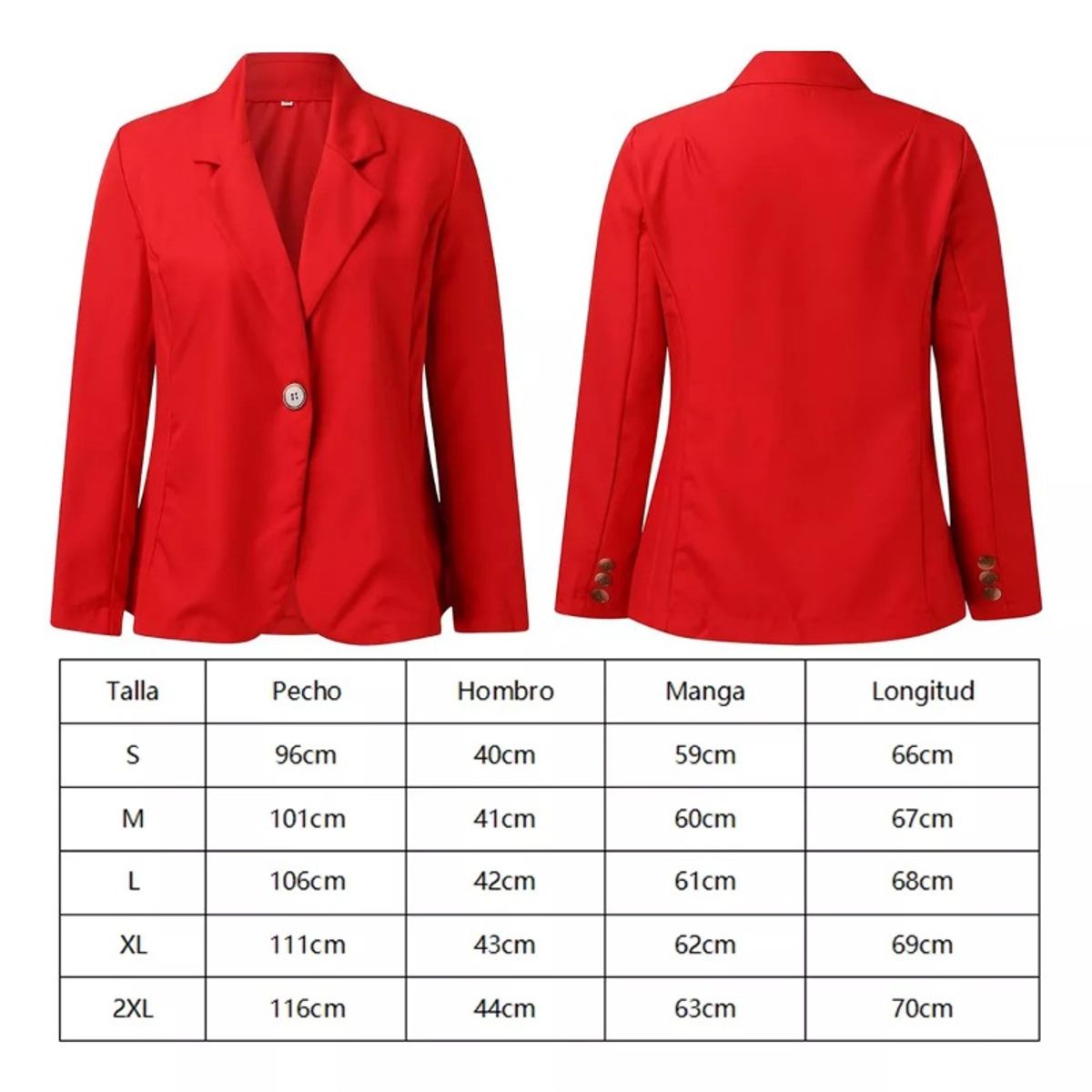 GIOIO - Chaqueta de traje sólido para mujeres