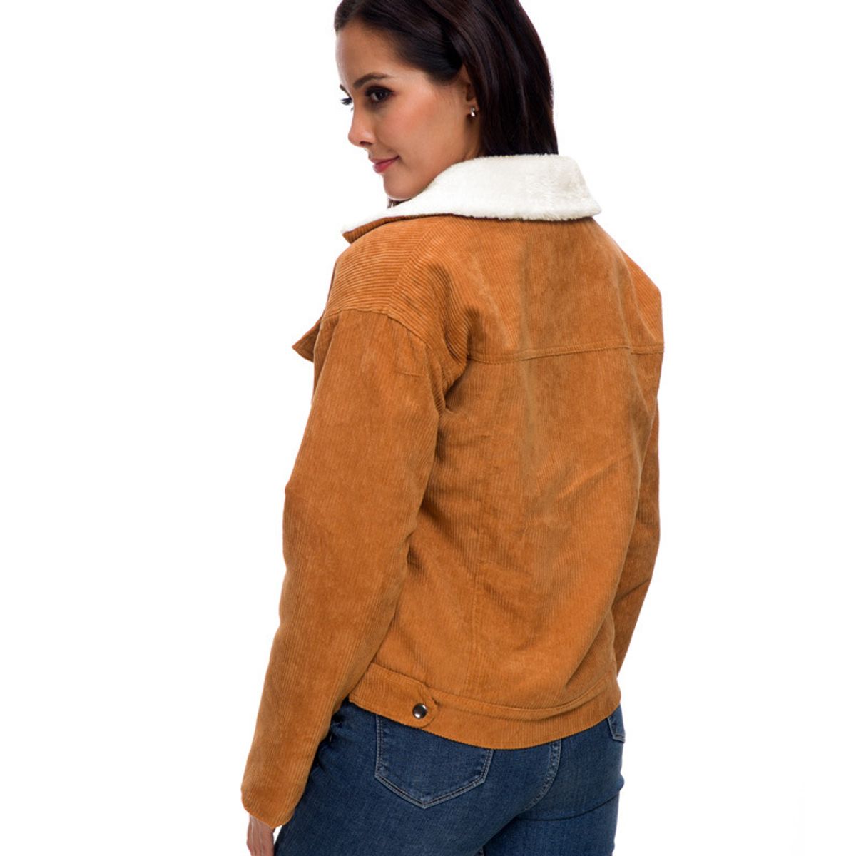 GIOIO - Chaqueta Acolchada Miveni De Pana Para Mujer