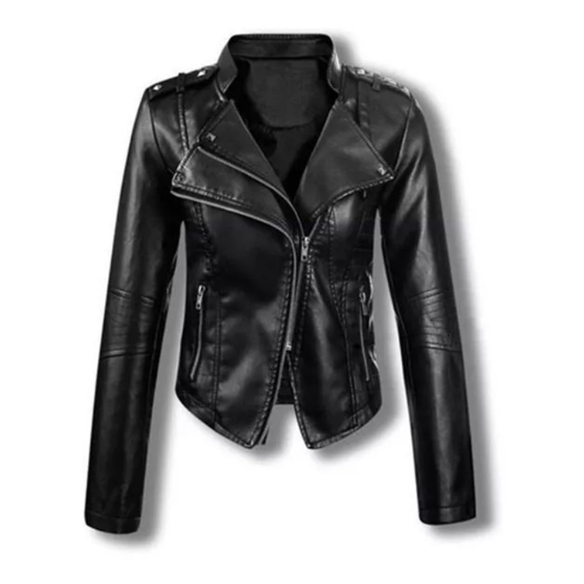 GIOIO - Chaqueta Rompeviento De PU Para Moto Para Mujer