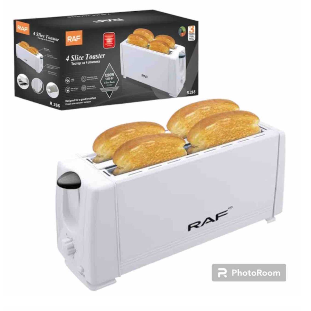 GENERICO - Tostadora de 4 rebanadas