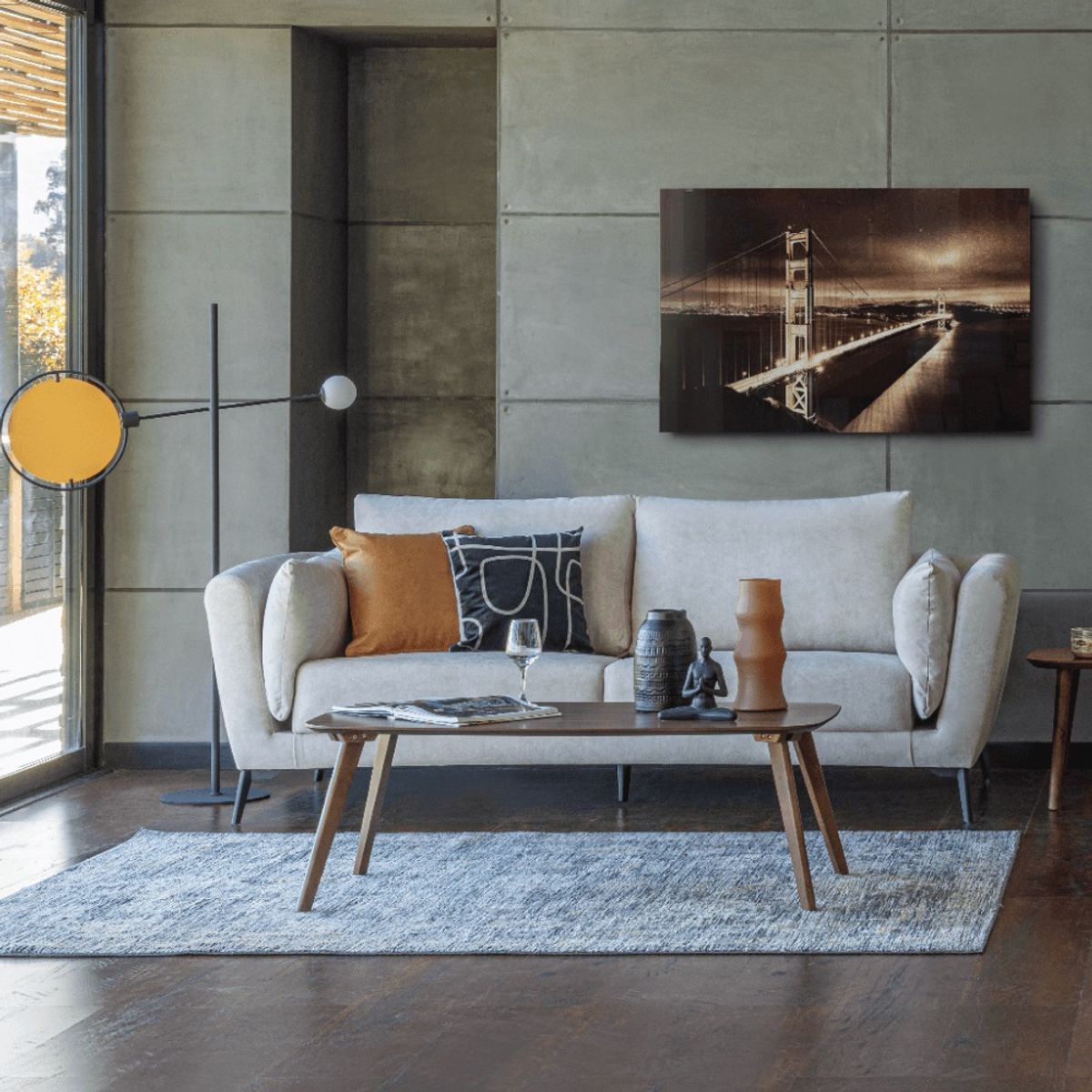 TUGO - SOFA VALENCIA 3 CUERPOS BEIGE/IVORY