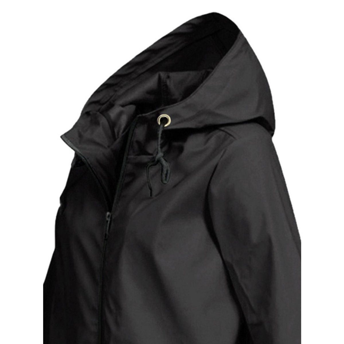 GIOIO - Chaqueta Mujer Corta Vientos Capucha Cremallera Ligera Outdoor