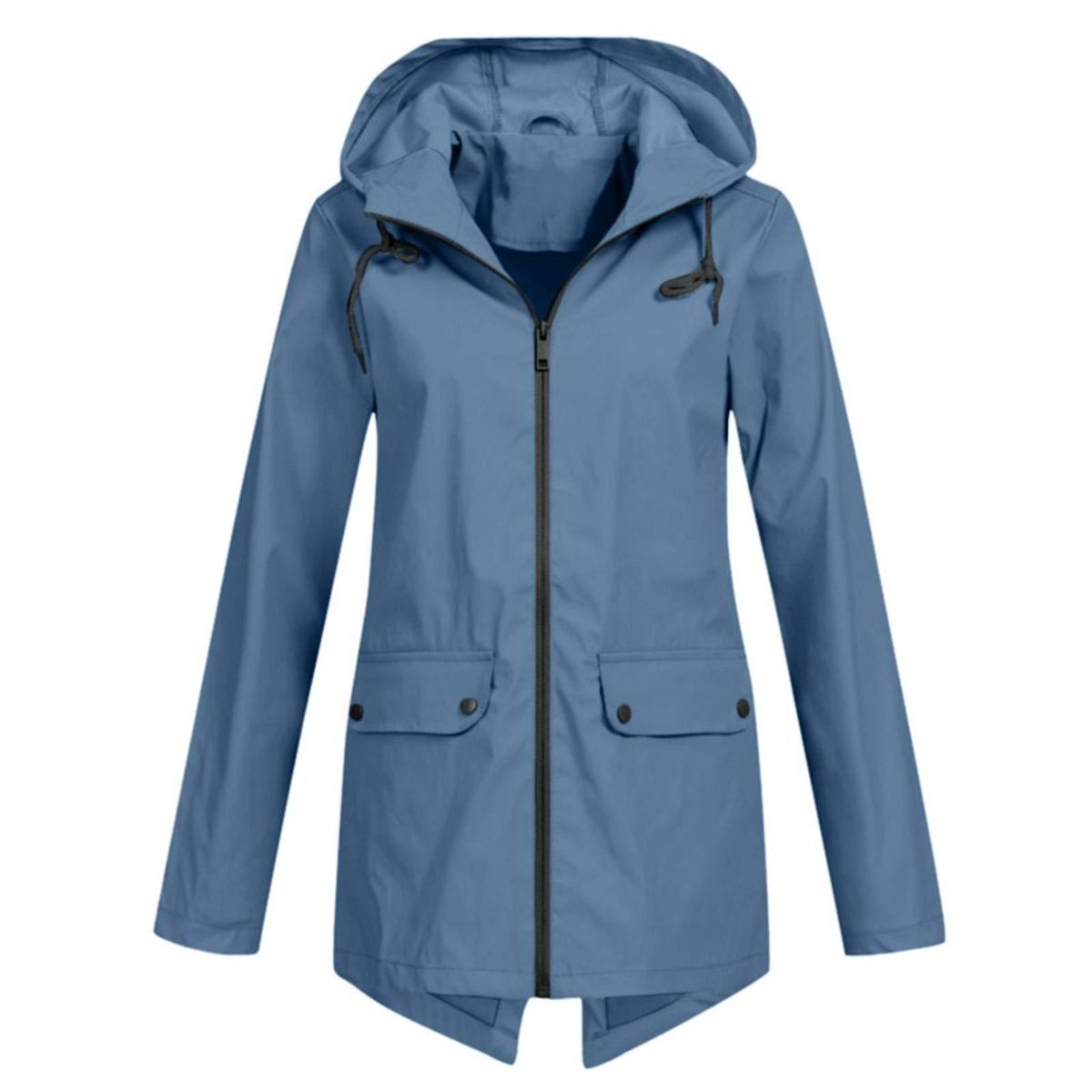 GIOIO - Chaqueta Mujer Corta Vientos Capucha Cremallera Ligera Outdoor