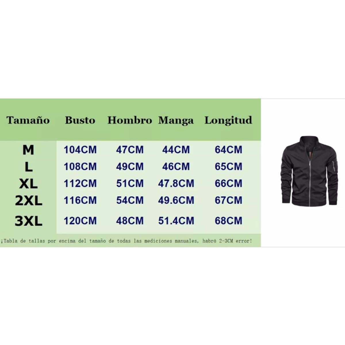 GIOIO - Chaqueta Bomber Casual Ligera Hombre