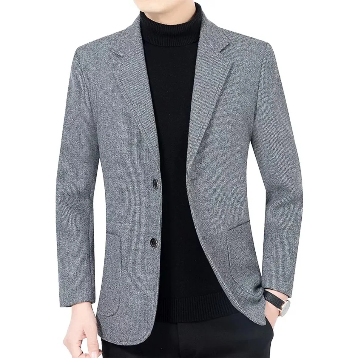 GIOIO - Chaqueta Casual De Negocios Para Hombre De Moda