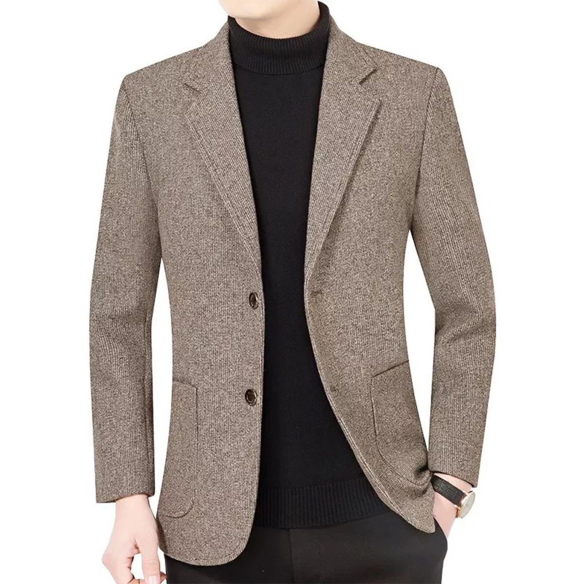 GIOIO - Chaqueta Casual De Negocios Para Hombre De Moda