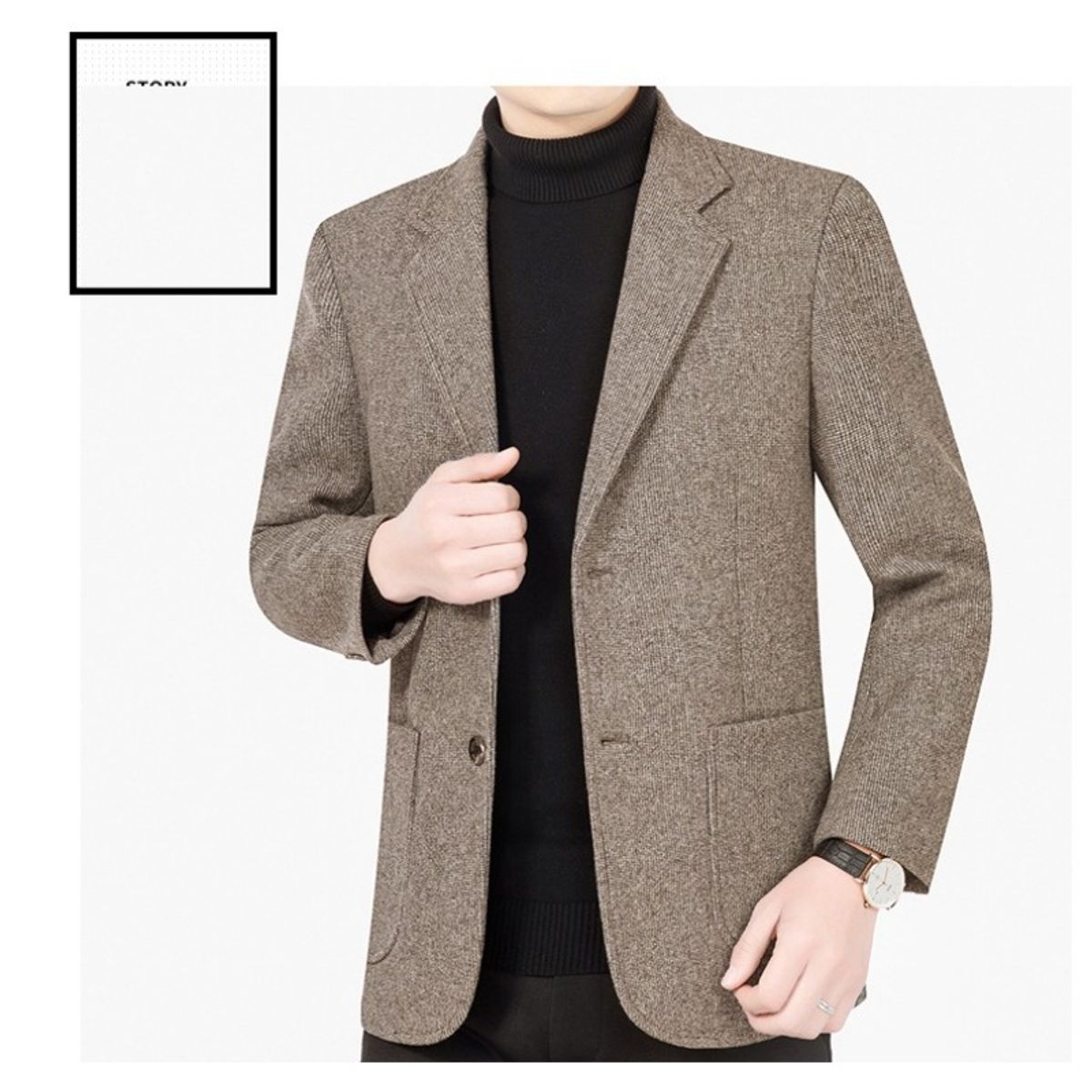GIOIO - Chaqueta Casual De Negocios Para Hombre De Moda
