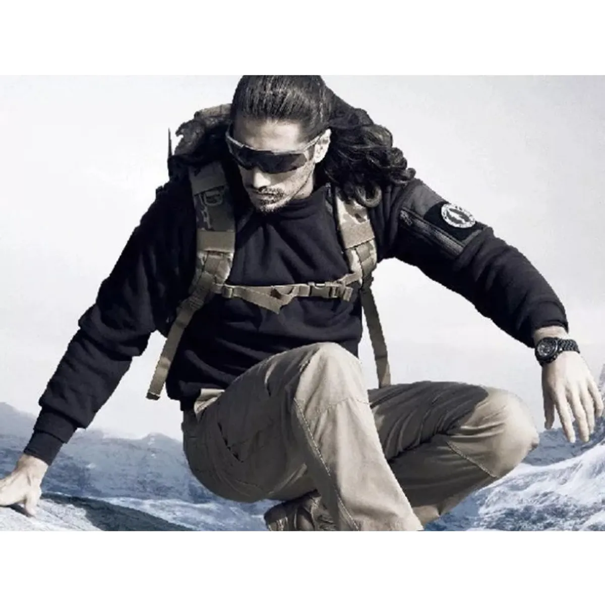 GIOIO - Suéter Táctico Cálido Para Exteriores Para Hombre