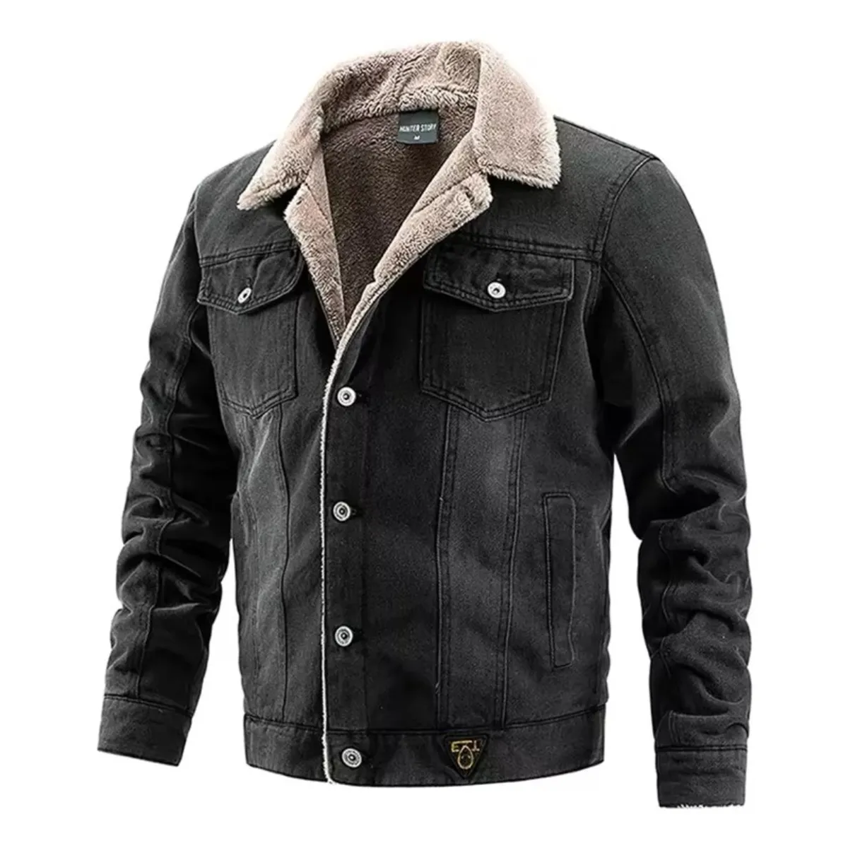 GIOIO - Chaqueta Denim Polar Soft Moscu Hombre