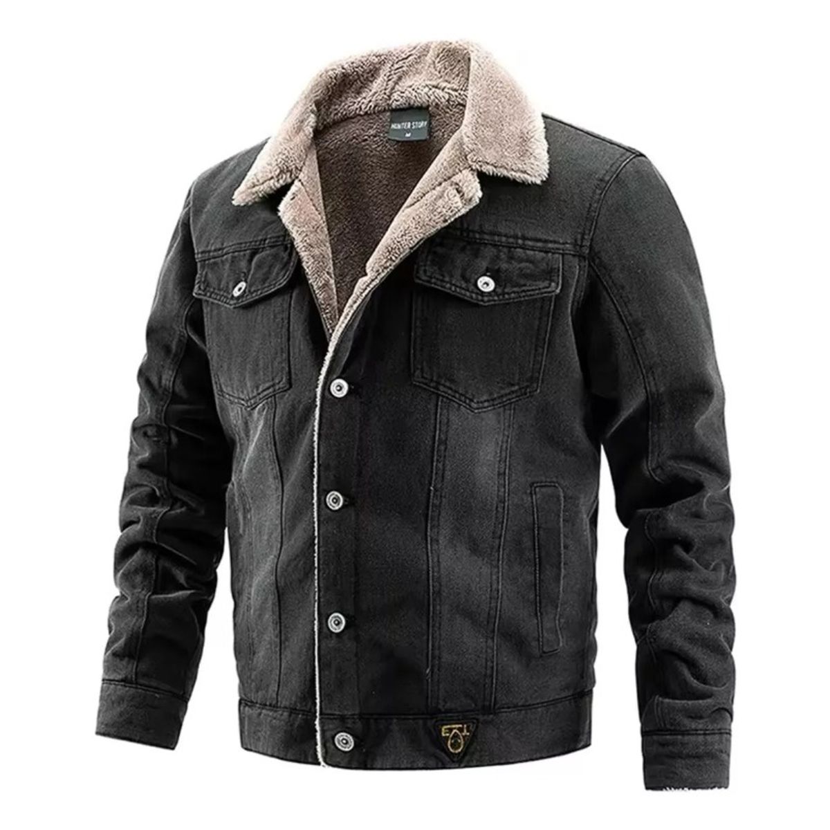 GIOIO - Chaqueta Denim Polar Soft Moscu Hombre