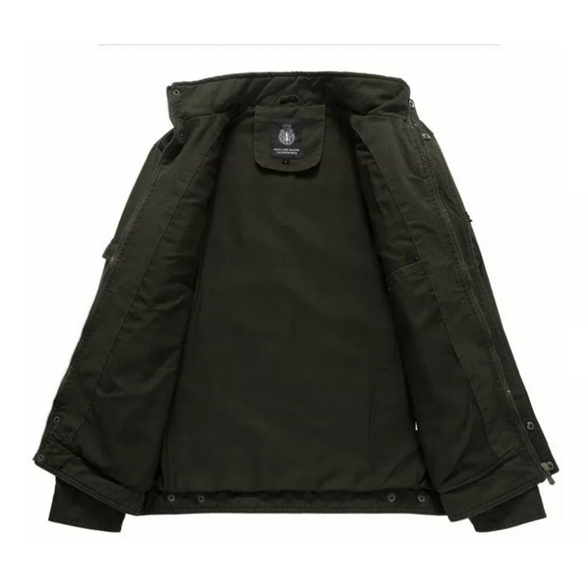 GIOIO - Chaquetas Estilo Militar Chamarra Abrigos Hombre Cremallera