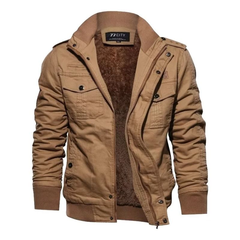 GIOIO - Chamarra Táctica Para Hombre Acolchada Con Múltiples Bolsill