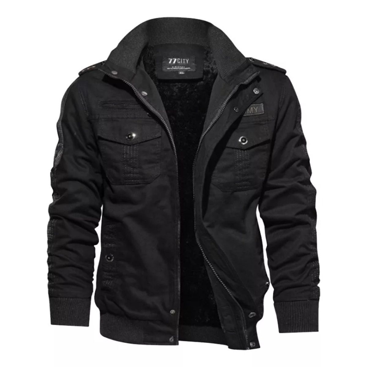 GIOIO - Chamarra Táctica Para Hombre Acolchada Con Múltiples Bolsill