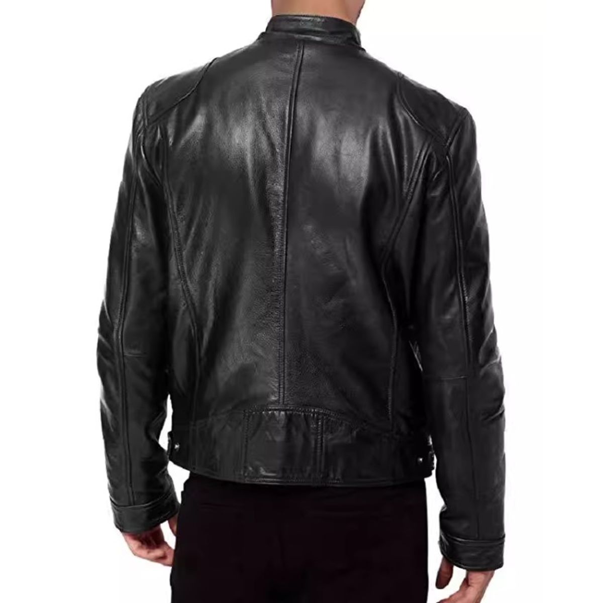 GIOIO - Chaqueta Biker Slim Para Hombre Para Hombre Rompevientos