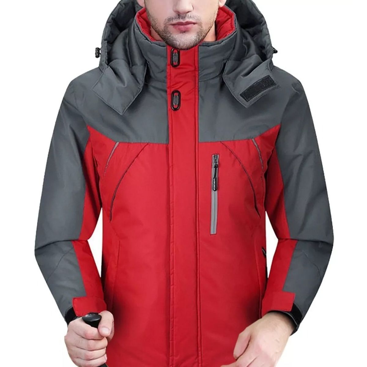 GIOIO - Chaqueta Exterior Informal Suelta Gruesa De Lana Para Hombre