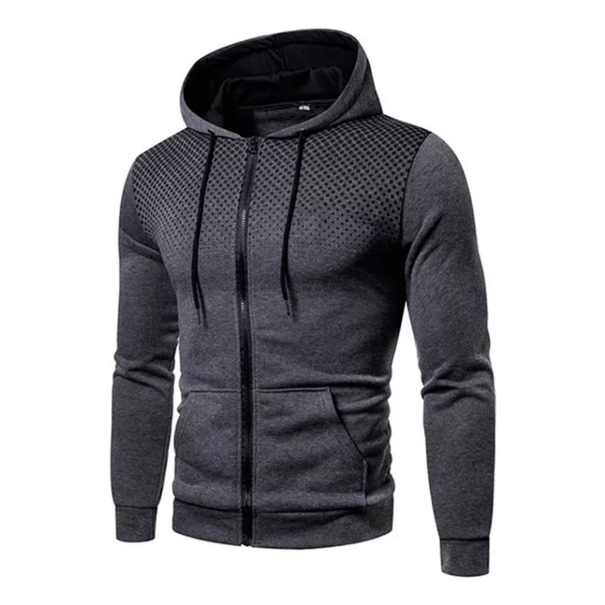 GIOIO - Sudadera De Calidad Con Capucha Y Cierre Para Hombre