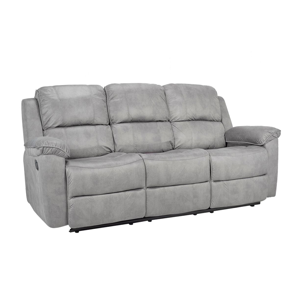 TUGO - SOFA NANTES 3 CUERPOS RECLINABLE MANUAL GRIS
