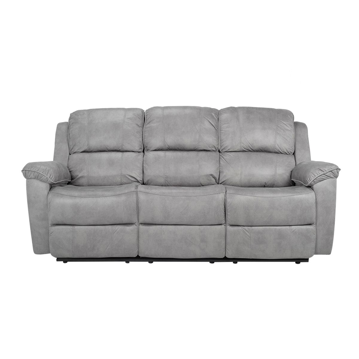 TUGO - SOFA NANTES 3 CUERPOS RECLINABLE MANUAL GRIS