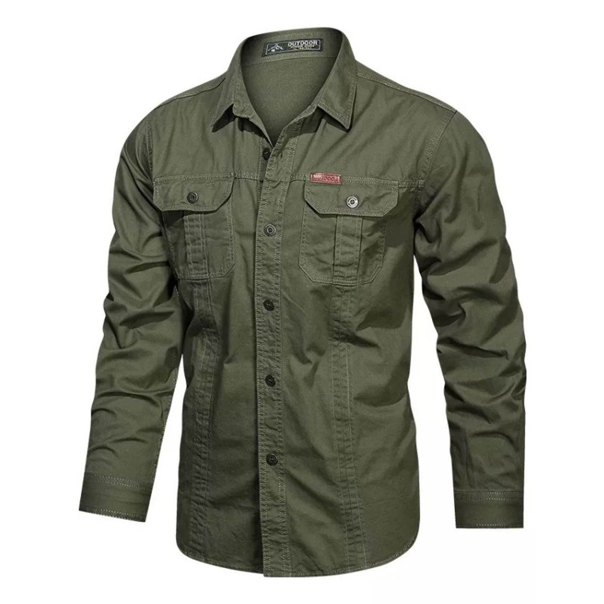 GIOIO - Camisa Casual Cómoda De Trabajo Al Aire Libre Para Hombre