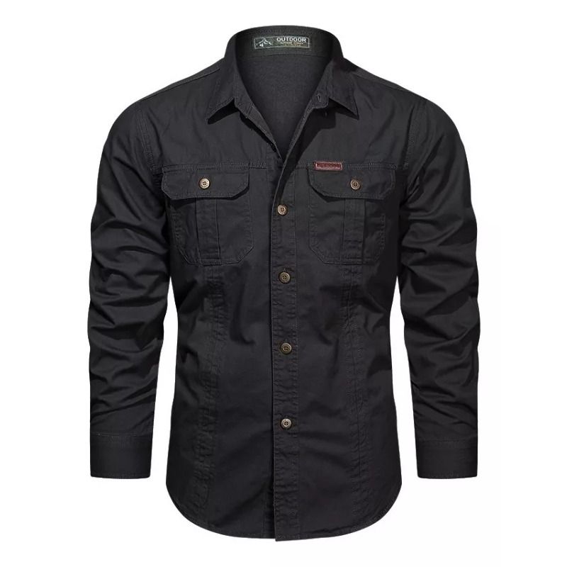 GIOIO - Camisa Casual Cómoda De Trabajo Al Aire Libre Para Hombre