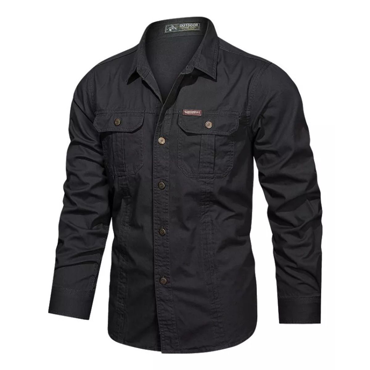 GIOIO - Camisa Casual Cómoda De Trabajo Al Aire Libre Para Hombre